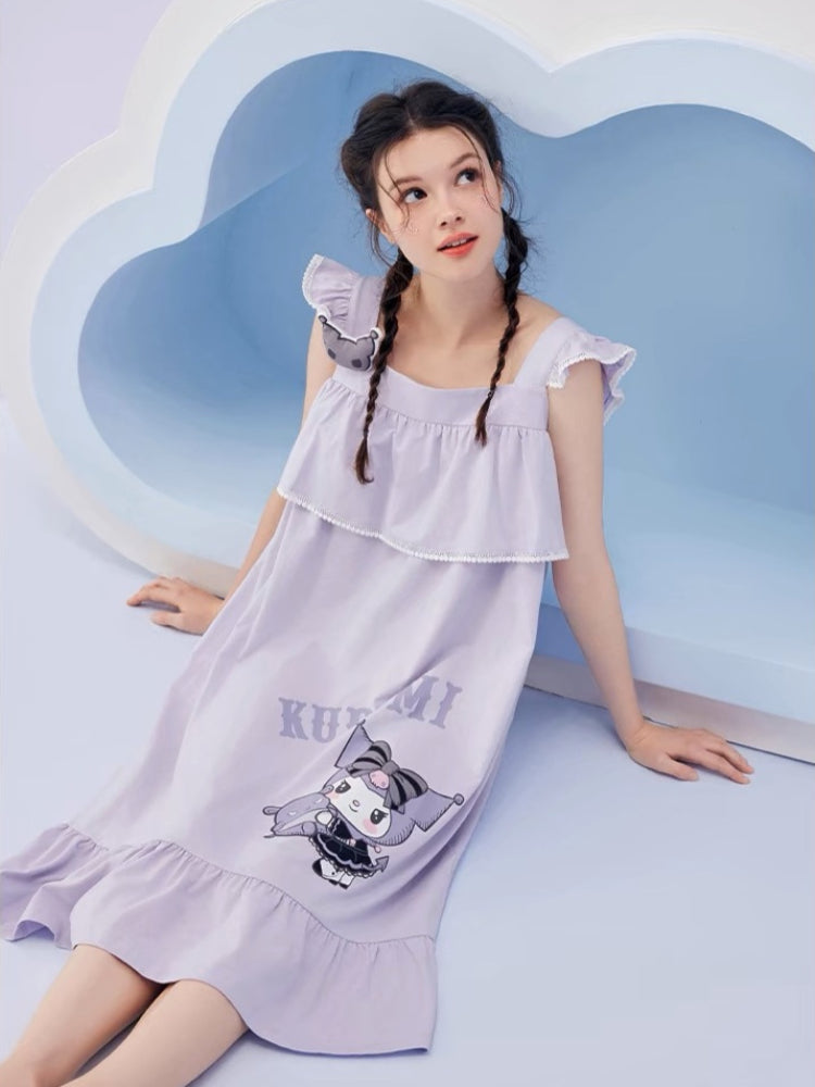 Kuromi Sleeveless Nightdress-ntbhshop