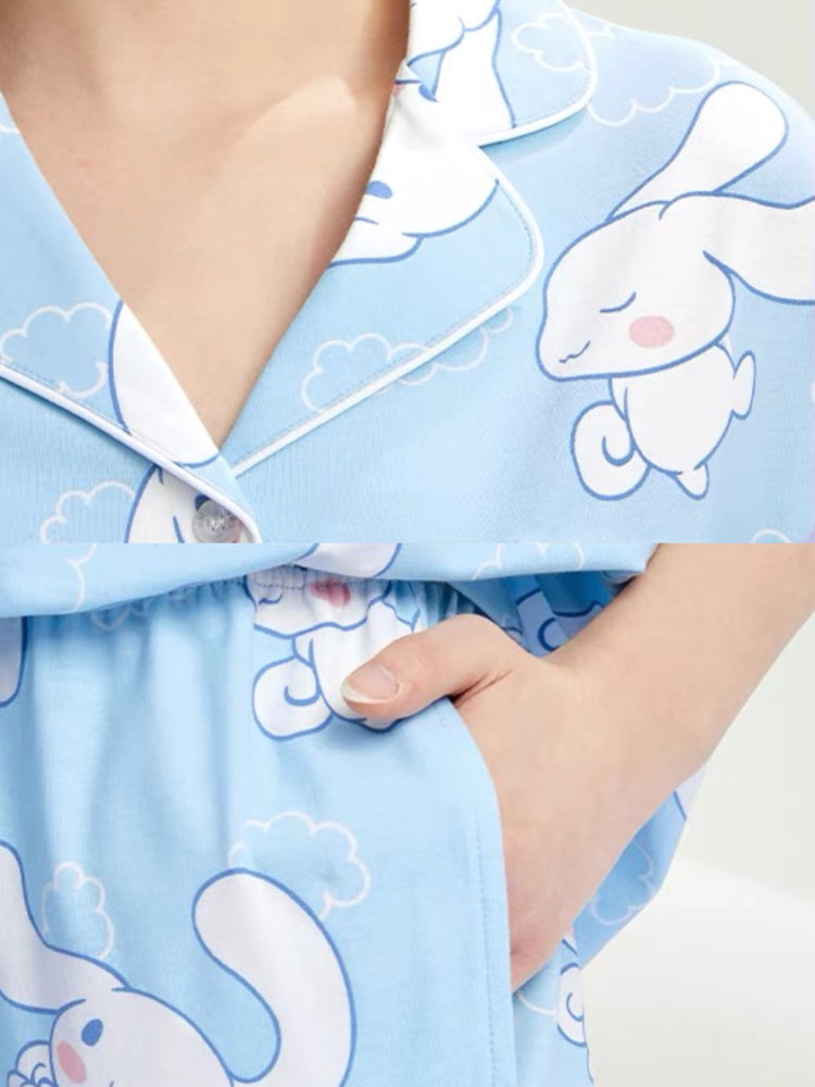 My Melody Kuromi Cinnamoroll Short Sleeve Pajama Sets-ntbhshop