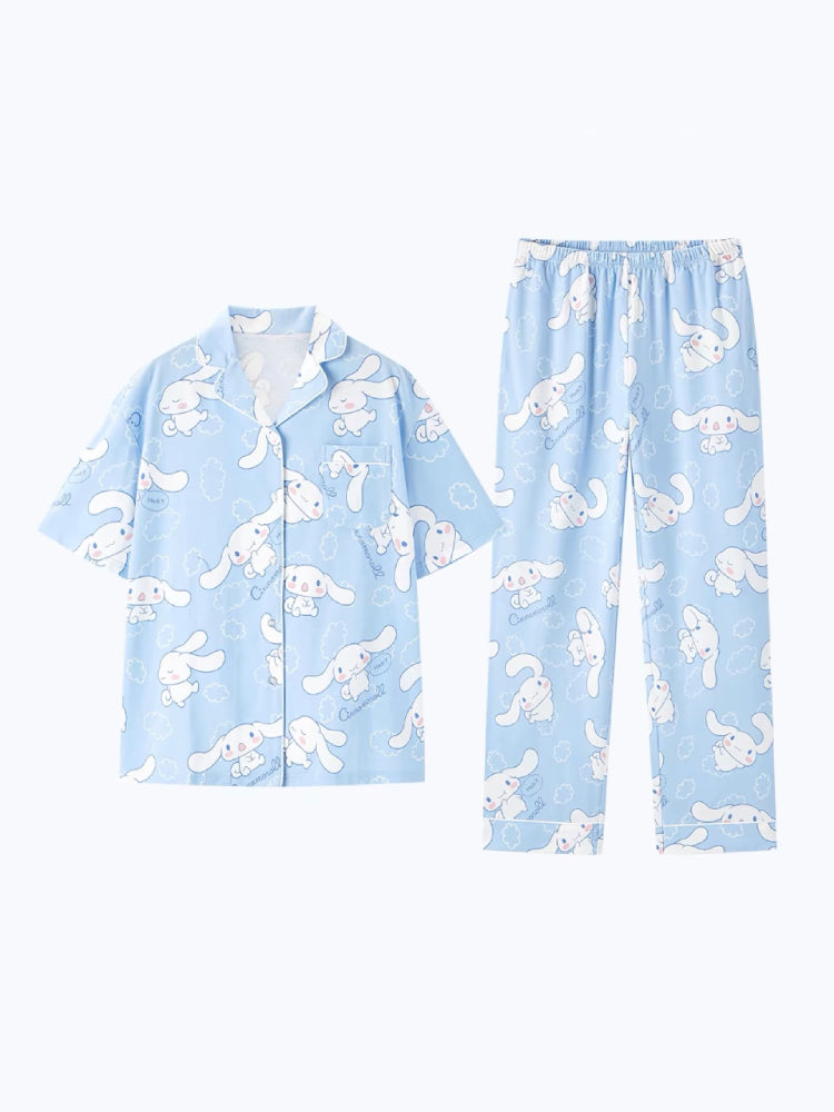 My Melody Kuromi Cinnamoroll Short Sleeve Pajama Sets-ntbhshop