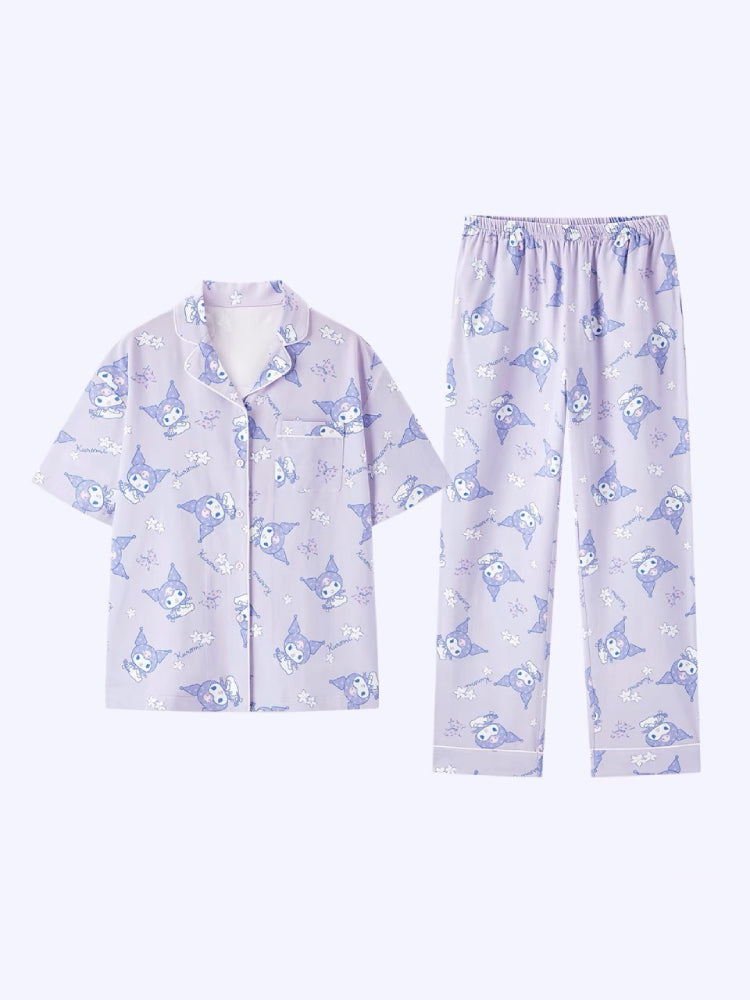 My Melody Kuromi Cinnamoroll Short Sleeve Pajama Sets-ntbhshop