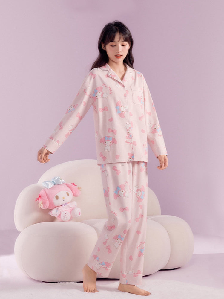 My Melody Kuromi Cinnamoroll Long Sleeve Pajama Sets-ntbhshop