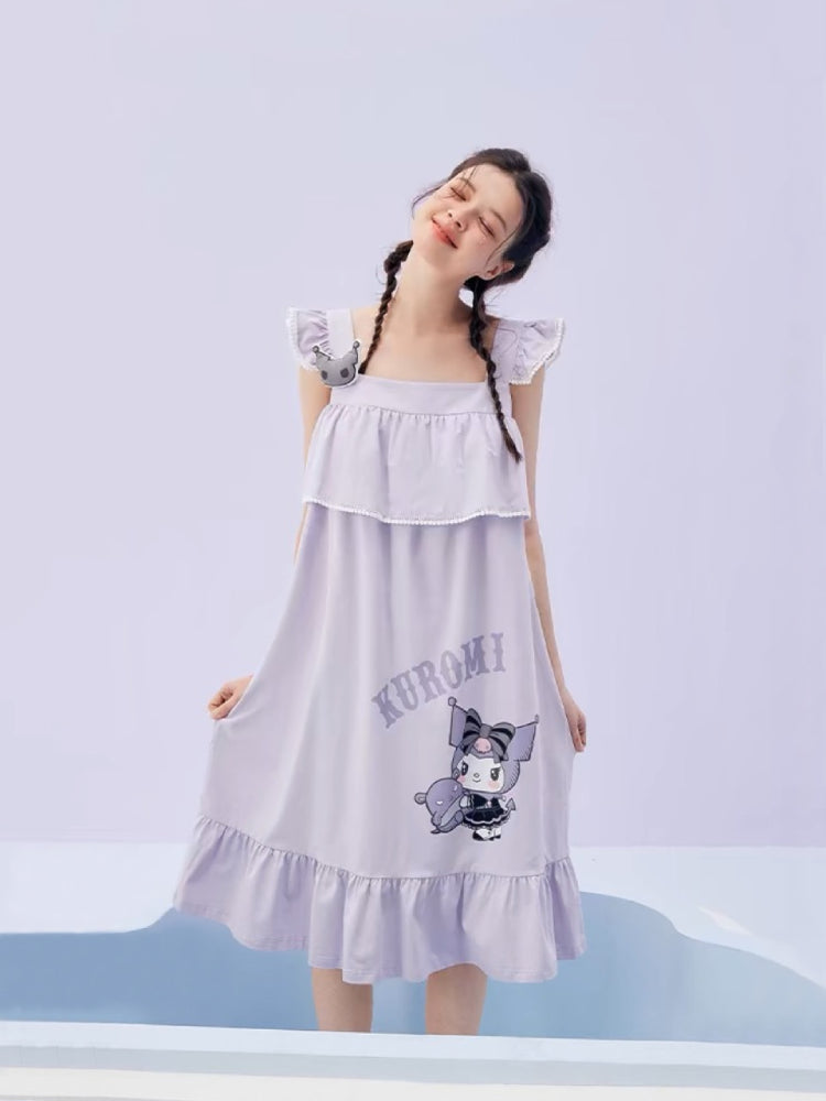 Kuromi Sleeveless Nightdress-ntbhshop