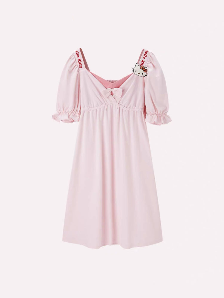 Hello Kitty Puff Sleeve Nightdress-ntbhshop