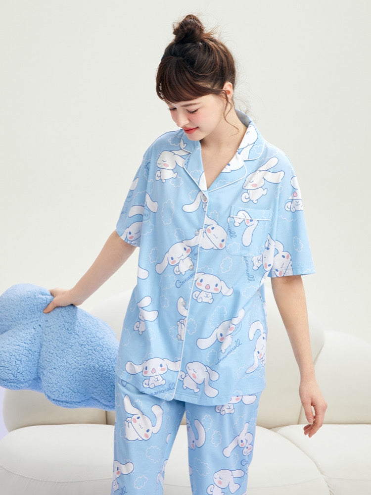 My Melody Kuromi Cinnamoroll Short Sleeve Pajama Sets-ntbhshop