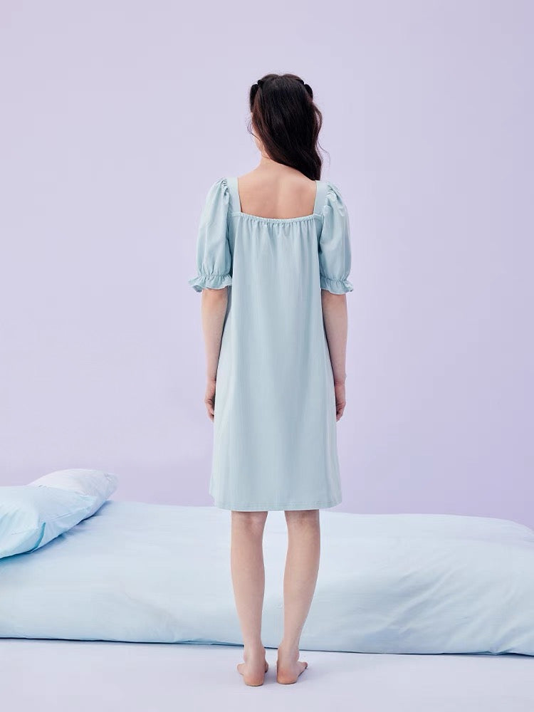 Pochacco Puff Sleeve Nightdress-ntbhshop