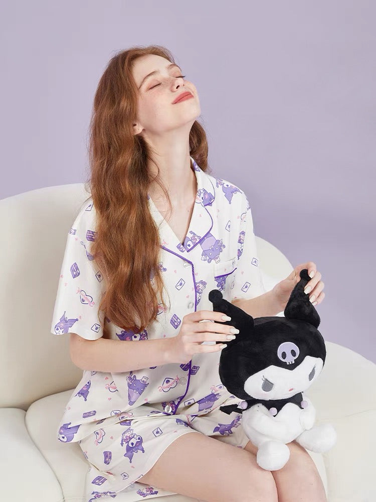 My Melody Kuromi Cinnamoroll Pochacco Short Sleeve Pajama Sets-ntbhshop