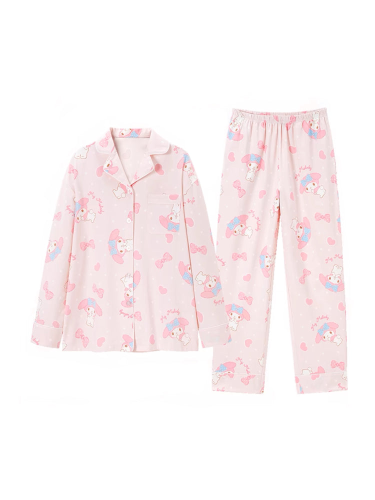 My Melody Kuromi Cinnamoroll Long Sleeve Pajama Sets-ntbhshop