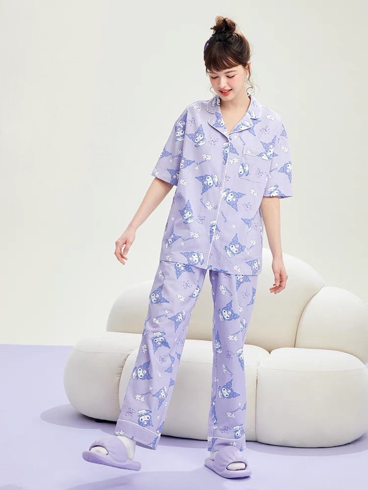 My Melody Kuromi Cinnamoroll Short Sleeve Pajama Sets-ntbhshop