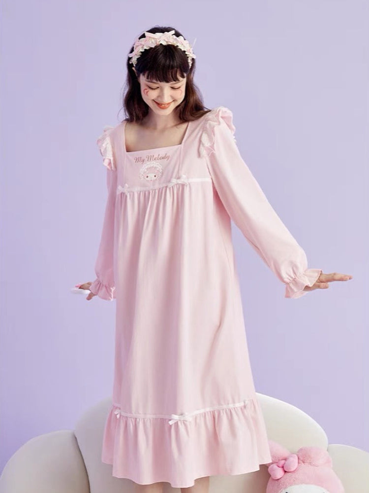 My Melody Long Sleeve Nightdress-ntbhshop