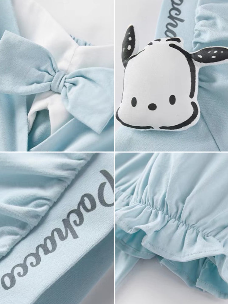 Pochacco Puff Sleeve Nightdress-ntbhshop