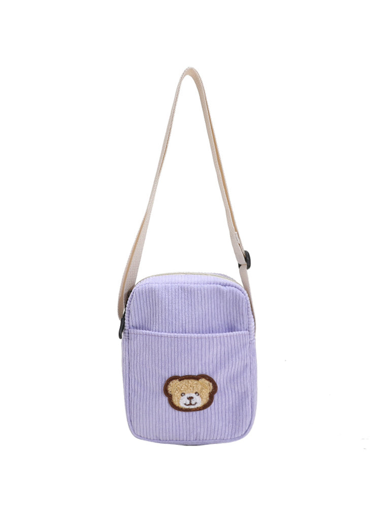 Brown Bear Corduroy Bags-ntbhshop