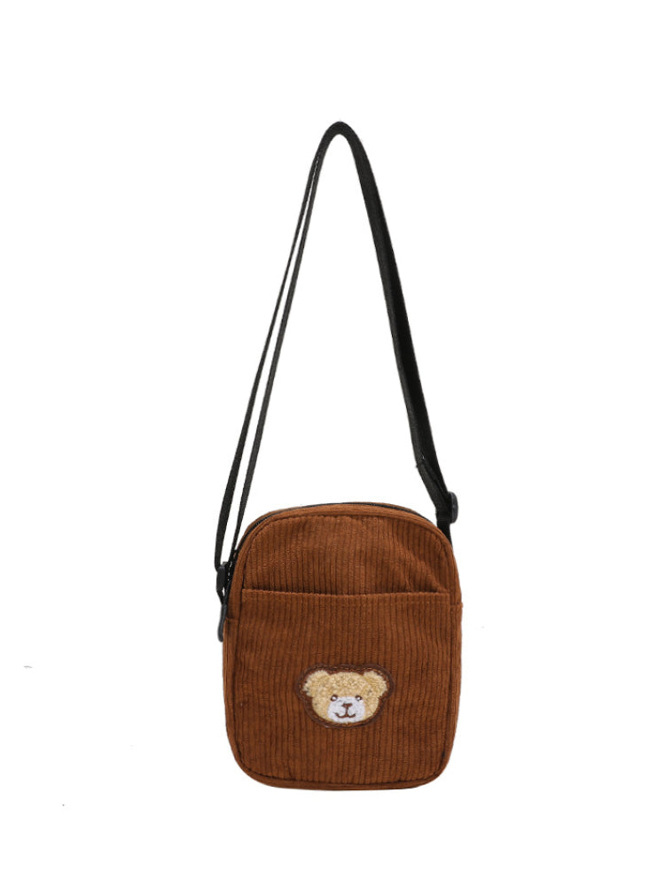 Brown Bear Corduroy Bags-ntbhshop