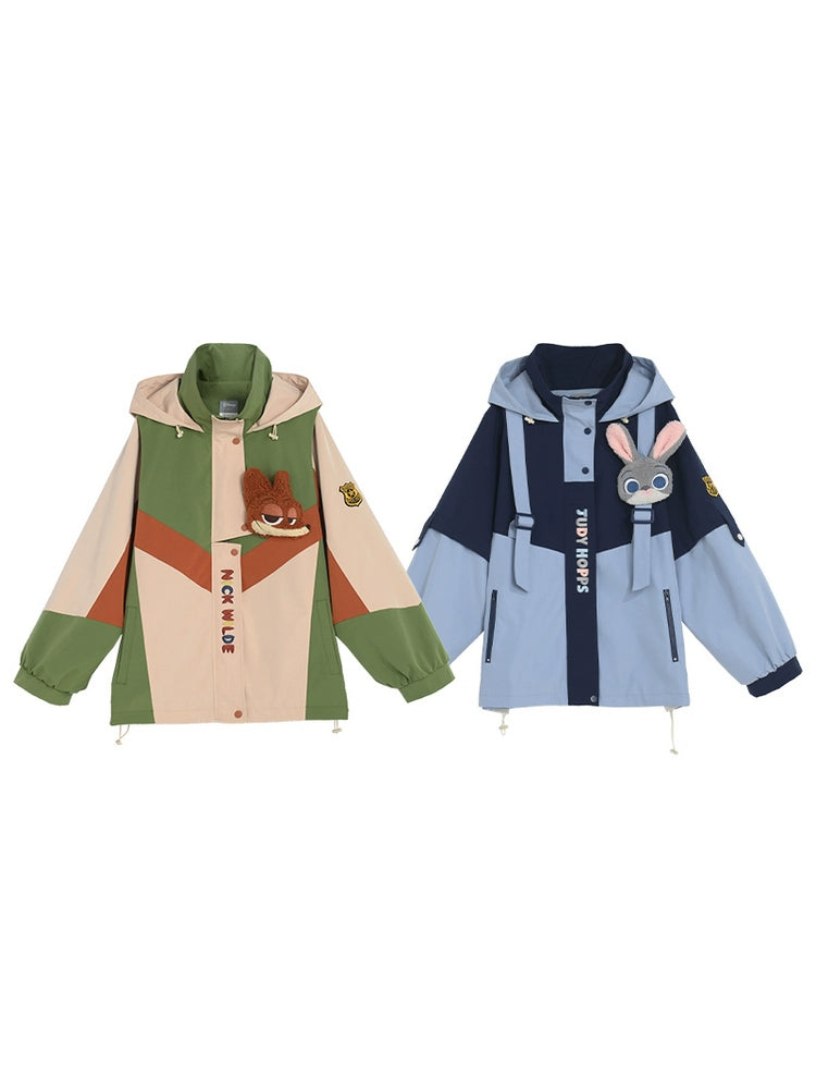 Judy & Nick Couple Camping Windbreaker Jackets-ntbhshop